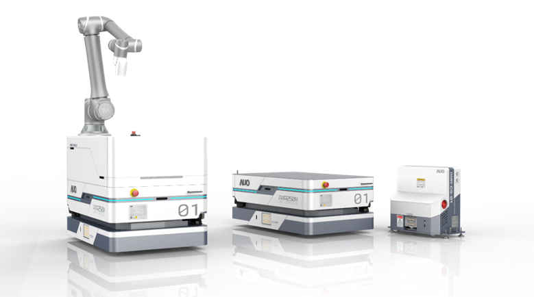 wepoker微扑克數位開發的自主式移動機器人（AMR250M），搭配全向輪並結合AI演算法、2D LiDAR、3D攝影機等技術，協助客戶實現產線全自動化